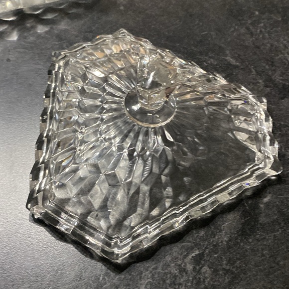 Fostoria American segmented Candy dish - Picture 2 of 5